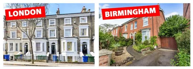 Gap between Birmingham and London property prices grows - see what you